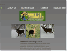 Tablet Screenshot of creeksideoutdoors.com